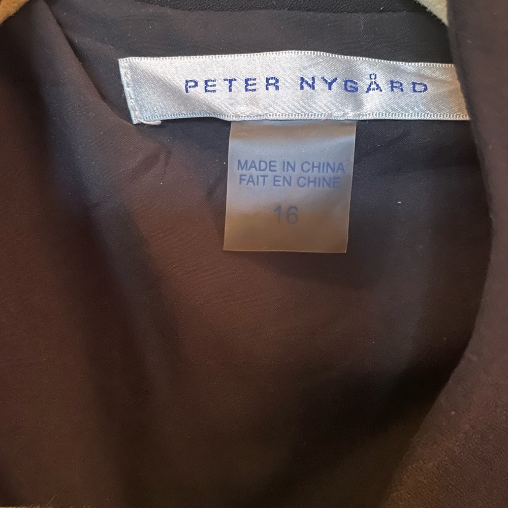 Peter Nygard embroidered jacket. Size 16 Black - Picture 4 of 4